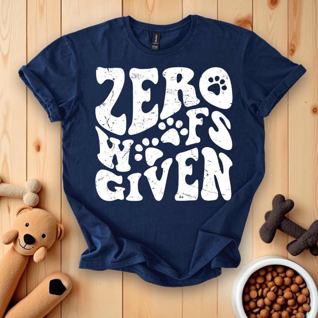 Navy / S Zero Woofs Given T-Shirt