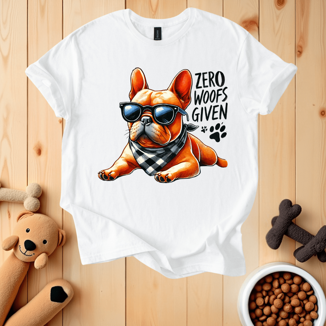White / S Zero Woofs Given T-Shirt