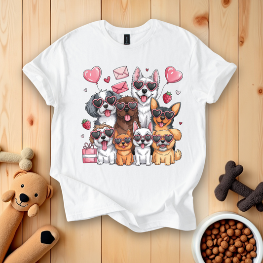 Happy Valentines Day Dogs T-Shirt