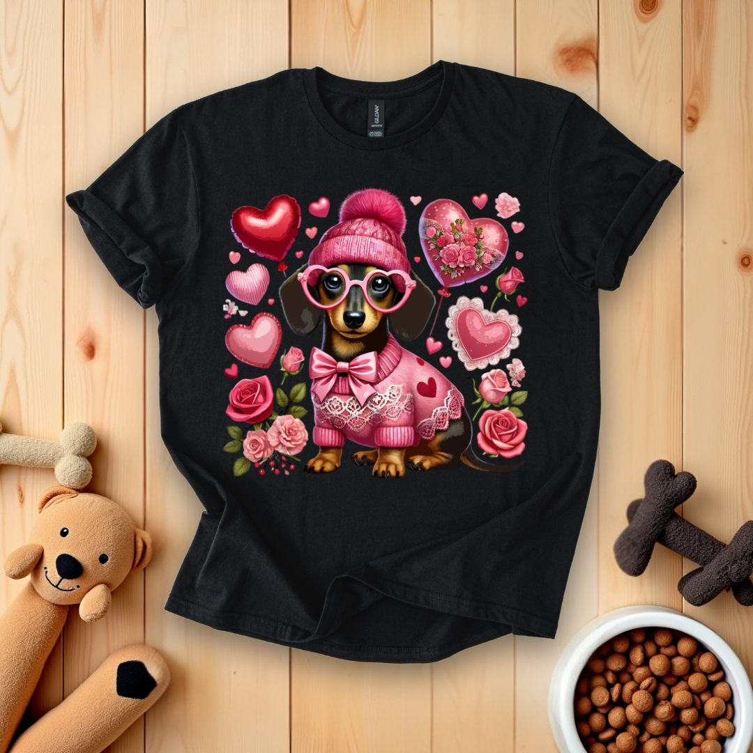 Dachshund Valentines Day T-Shirt