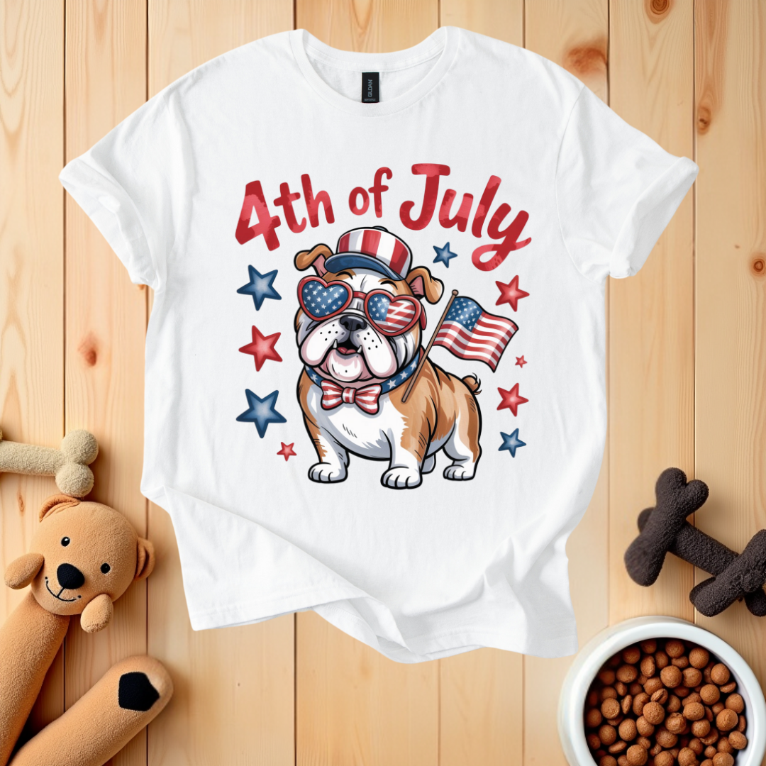 Patriotic Bulldog T-Shirt