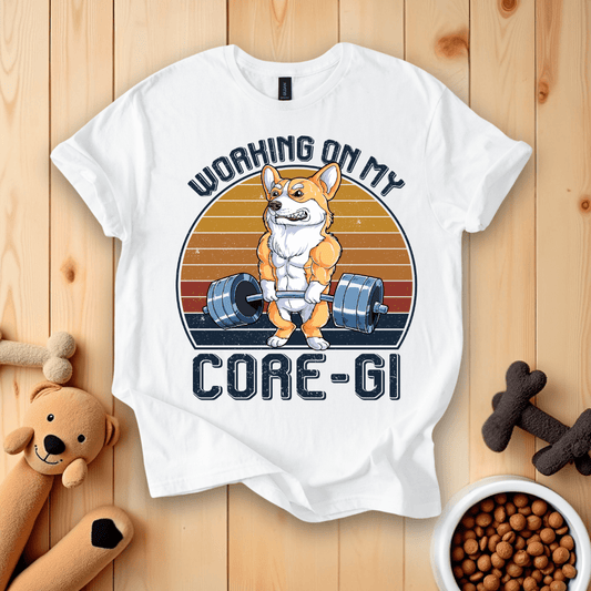 Working On My Core-Gi Retro T-Shirt