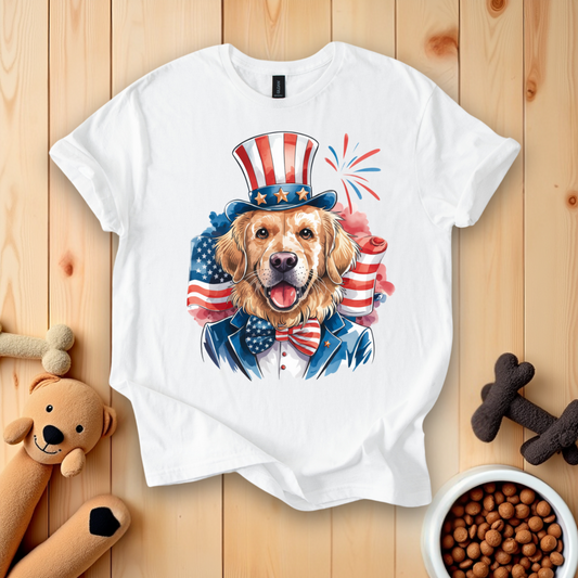 4Th Of July Golden Retriever T-Shirt