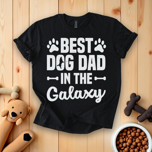 Best Dog Dad In The Galaxy T-Shirt