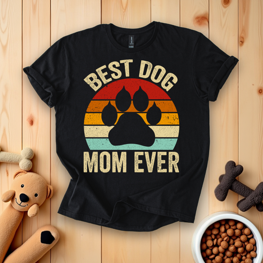 Best Dog Mom Ever Retro T-Shirt