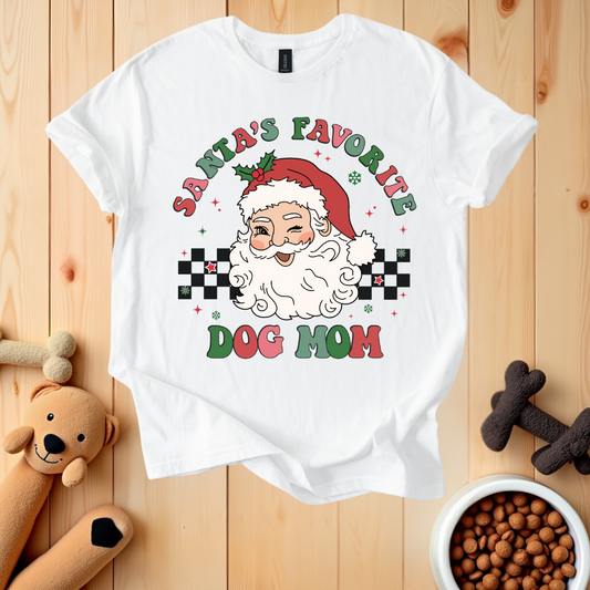 Santa's Favorite Dog Mom T-Shirt