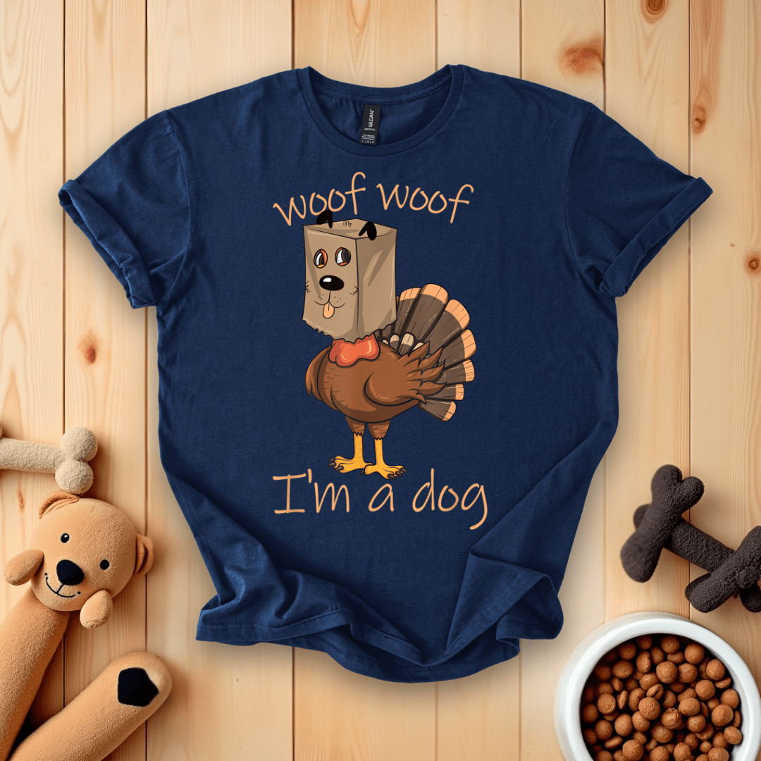 Woof Woof I'm A Dog Thanksgiving Turkey T-Shirt