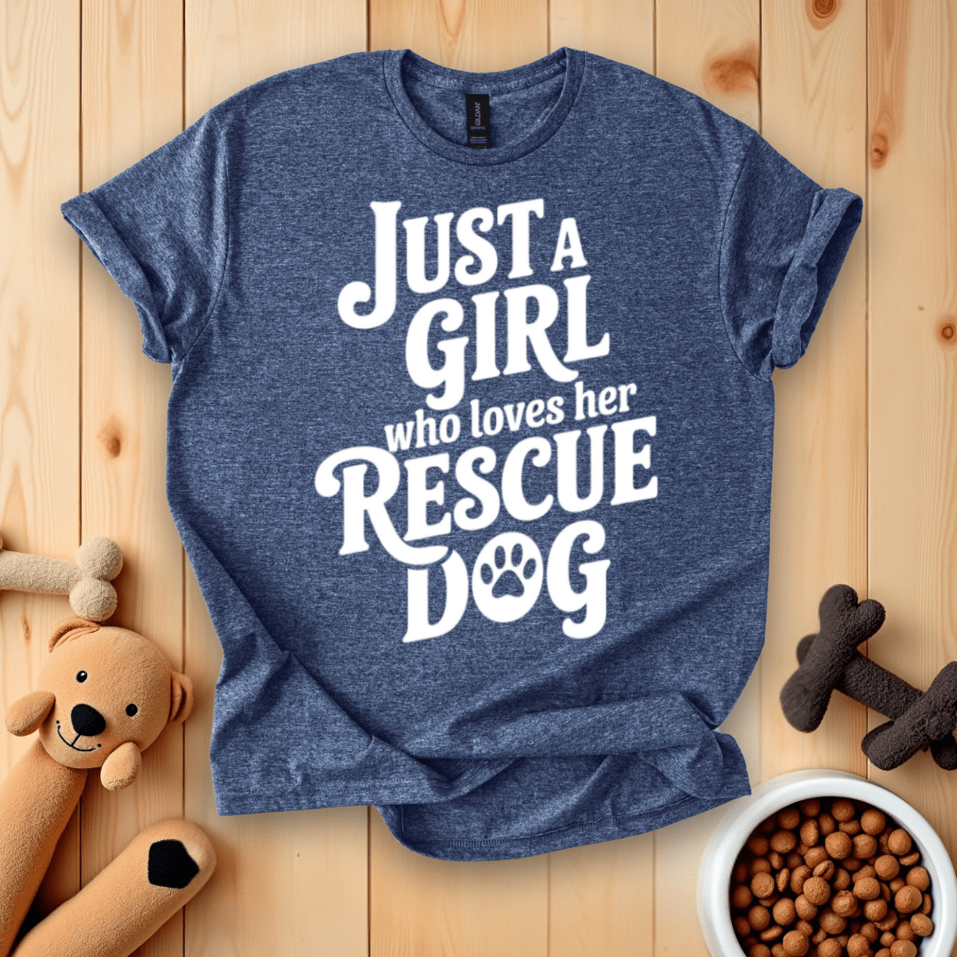 Just A Girl Who Loves Her Rescue Dog T-Shirt