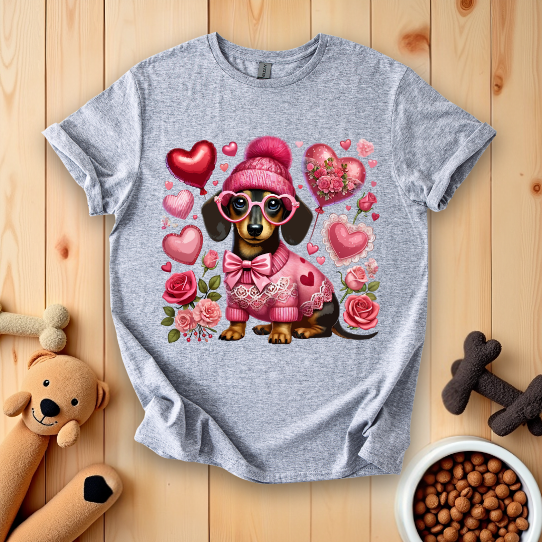 Dachshund Valentines Day T-Shirt