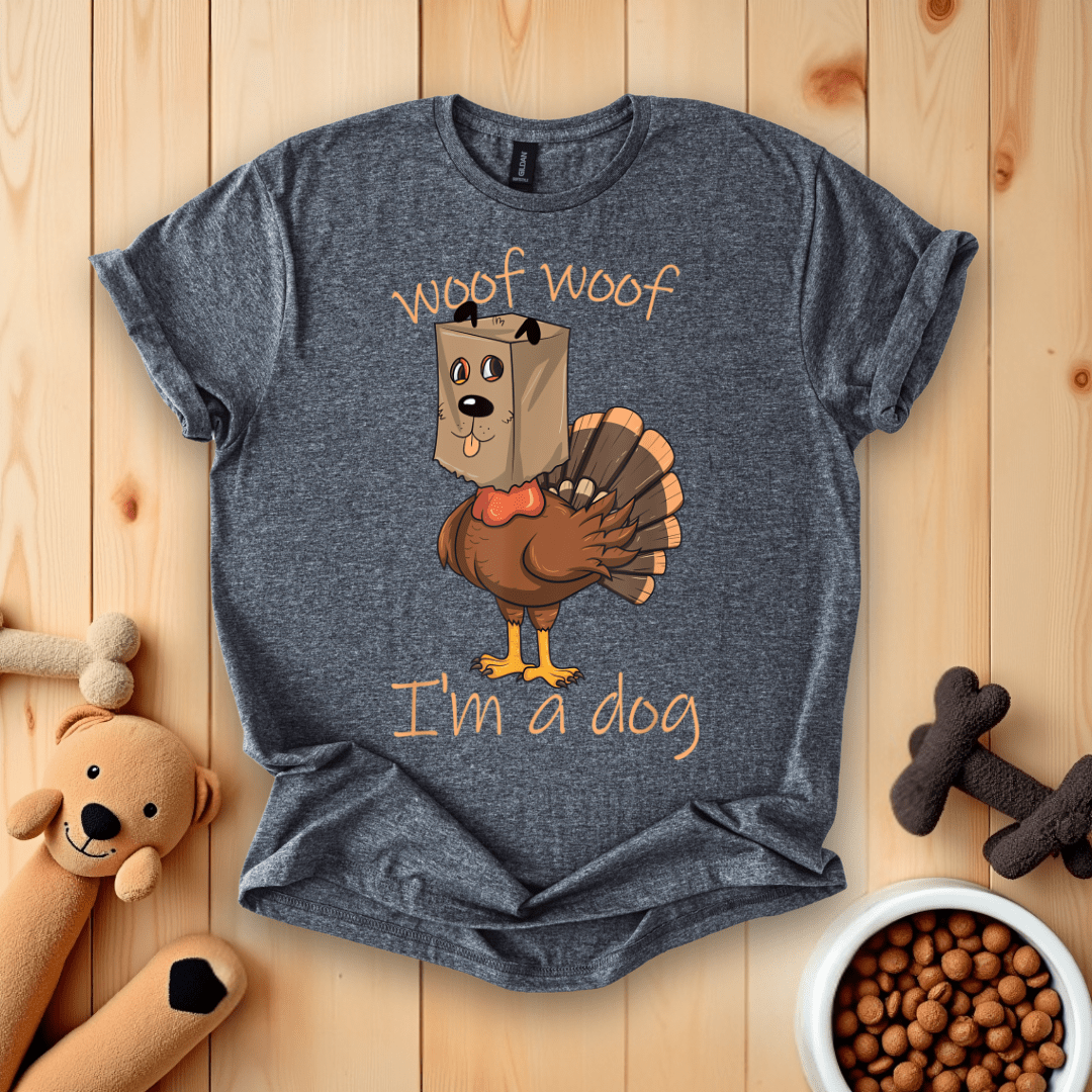 Woof Woof I'm A Dog Thanksgiving Turkey T-Shirt