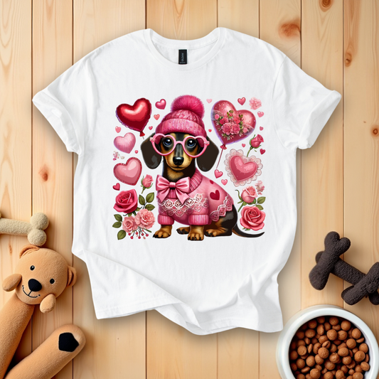 Dachshund Valentines Day T-Shirt