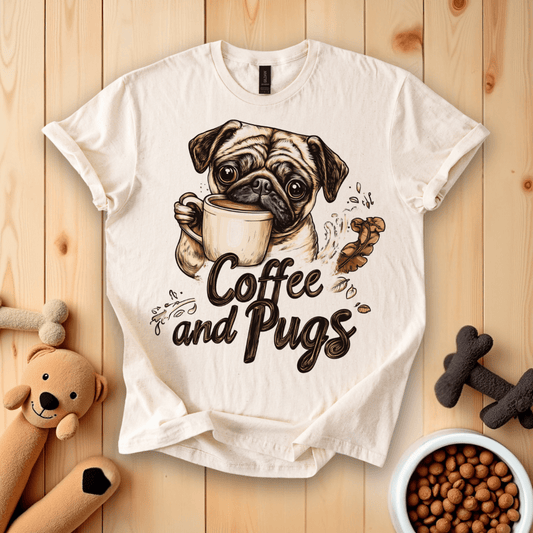 Coffee And Pugs T-Shirt