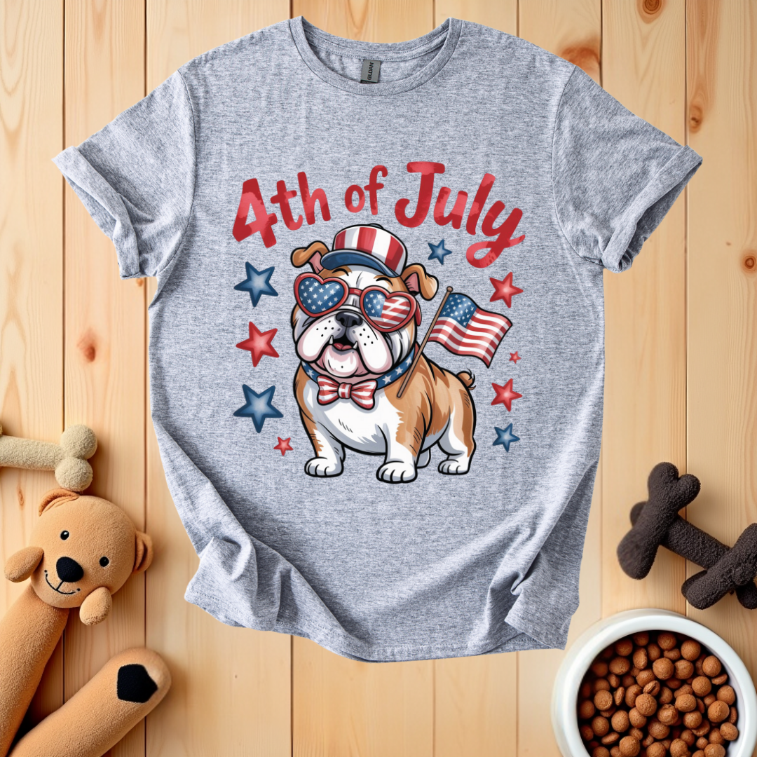 Patriotic Bulldog T-Shirt