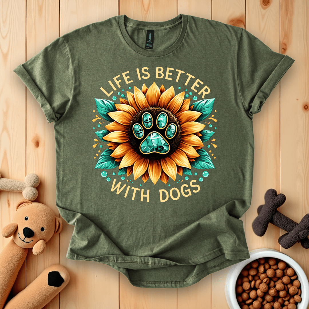 Life Is Better With Dogs T-Shirt