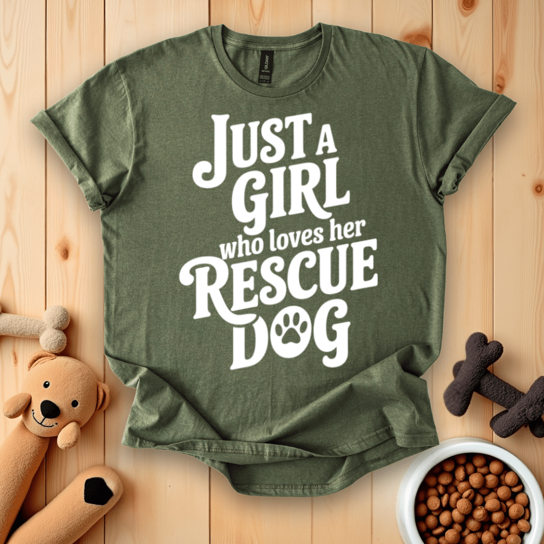 Just A Girl Who Loves Her Rescue Dog T-Shirt