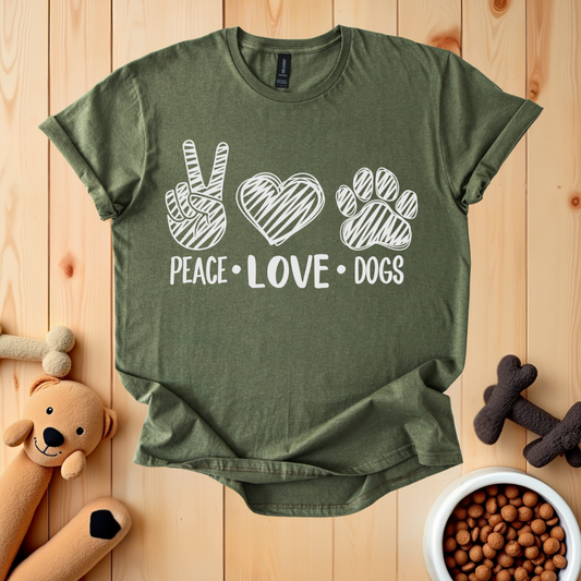 Peace Love Dogs T-Shirt