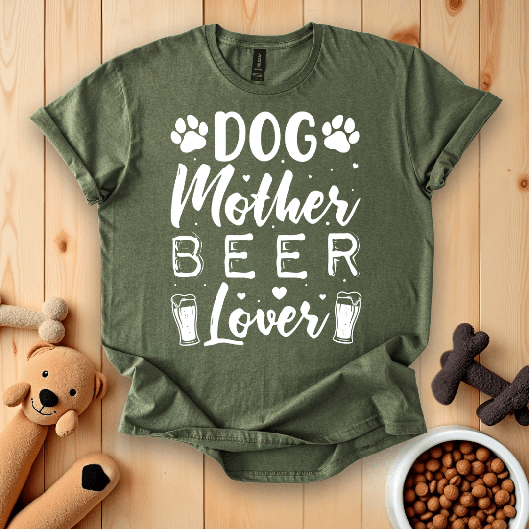 Dog Mother Beer Lover T-Shirt