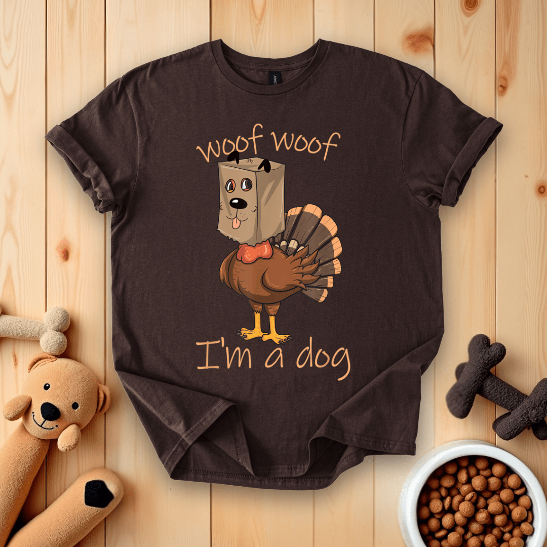 Woof Woof I'm A Dog Thanksgiving Turkey T-Shirt