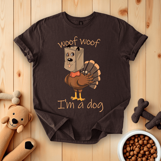 Woof Woof I'm A Dog Thanksgiving Turkey T-Shirt