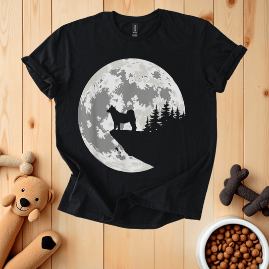 Black / S Akita Dog Halloween T-Shirt