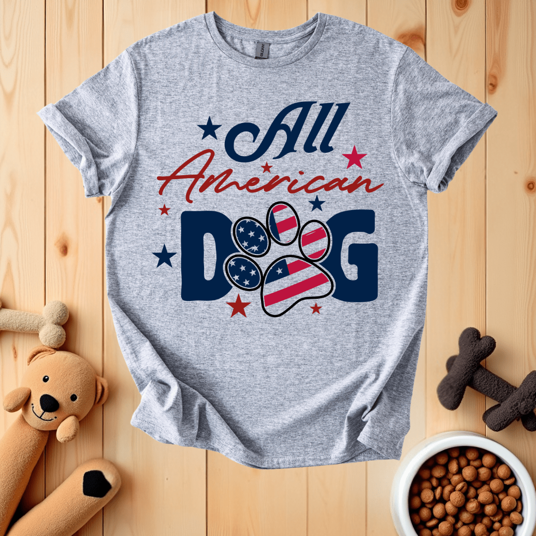 Sport Grey / S All American Dog T-Shirt