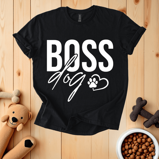 Black / S Boss Dog T-Shirt