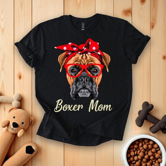 Black / S Boxer Mom T-Shirt