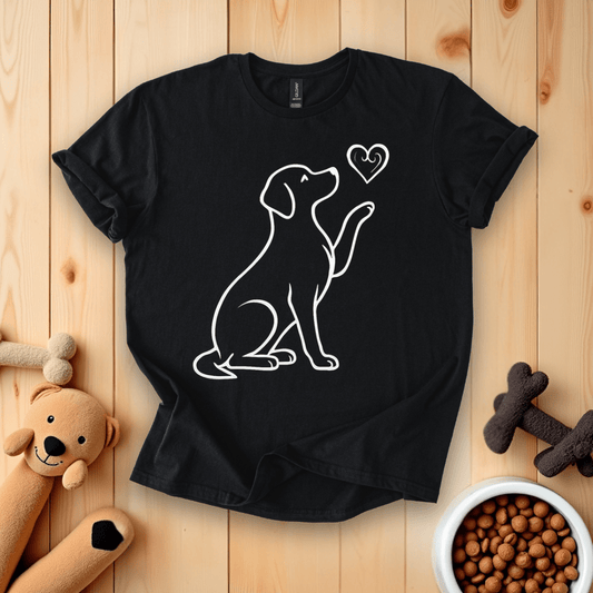 Black / S Brittany Spaniel Love T-Shirt
