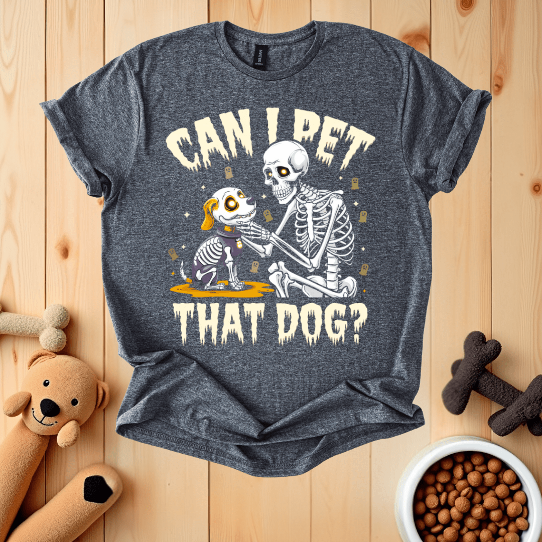Dark Heather / S Can I Pet That Dog T-Shirt