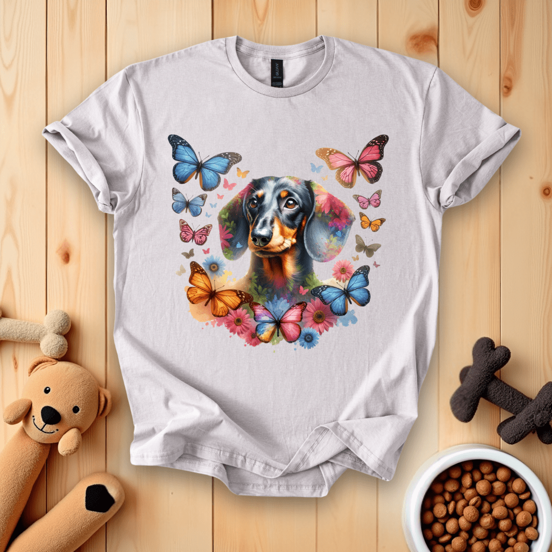 Ice Grey / S Dachshund Dog T-Shirt