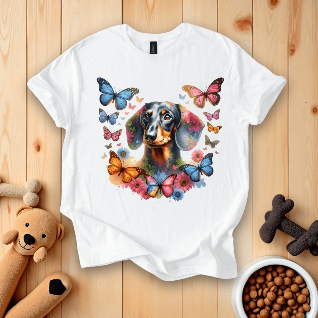 White / S Dachshund Dog T-Shirt