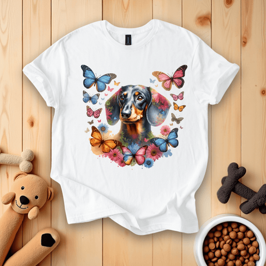 White / S Dachshund Dog T-Shirt