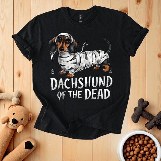 Black / S Dachshund Of The Dead T-Shirt