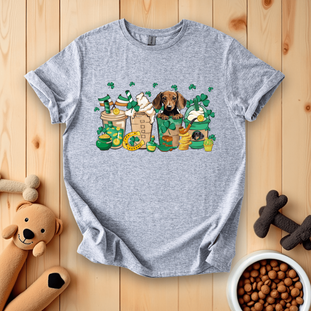 Sport Grey / S Dachshund St Patrick Day T-Shirt