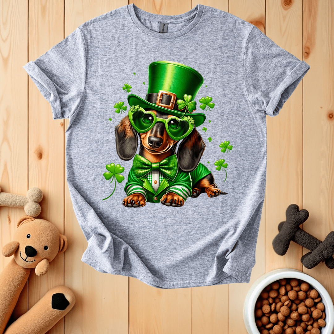 Sport Grey / S Dachshund St. Patrick's Day T-Shirt