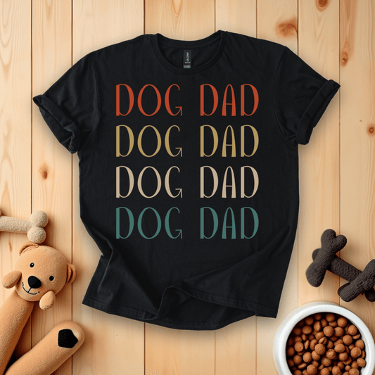 Black / S Dog Dad T-Shirt