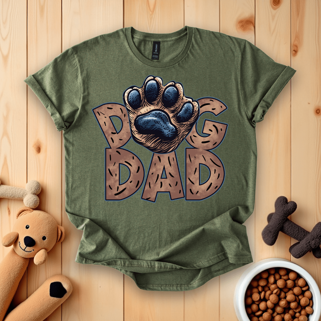 Military Green / S Dog Dad T-Shirt