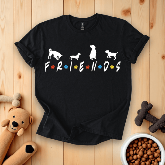 Black / S Dog Friends T-Shirt