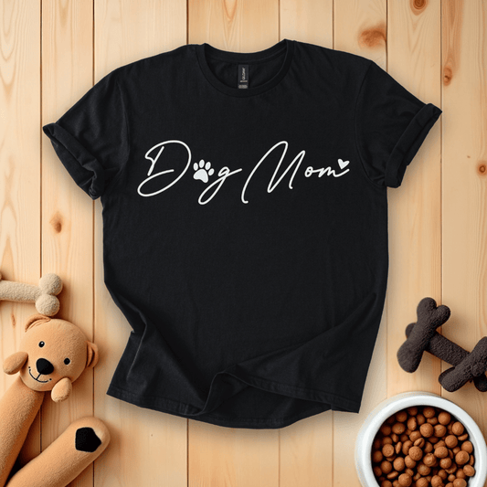 Black / S Dog Mom T-Shirt