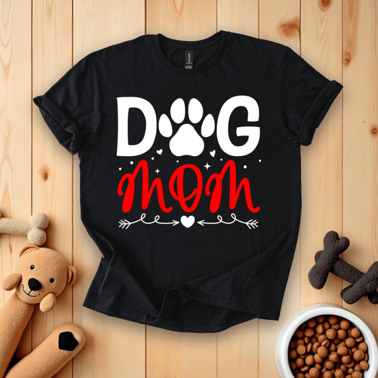 Black / S Dog Mom T-Shirt