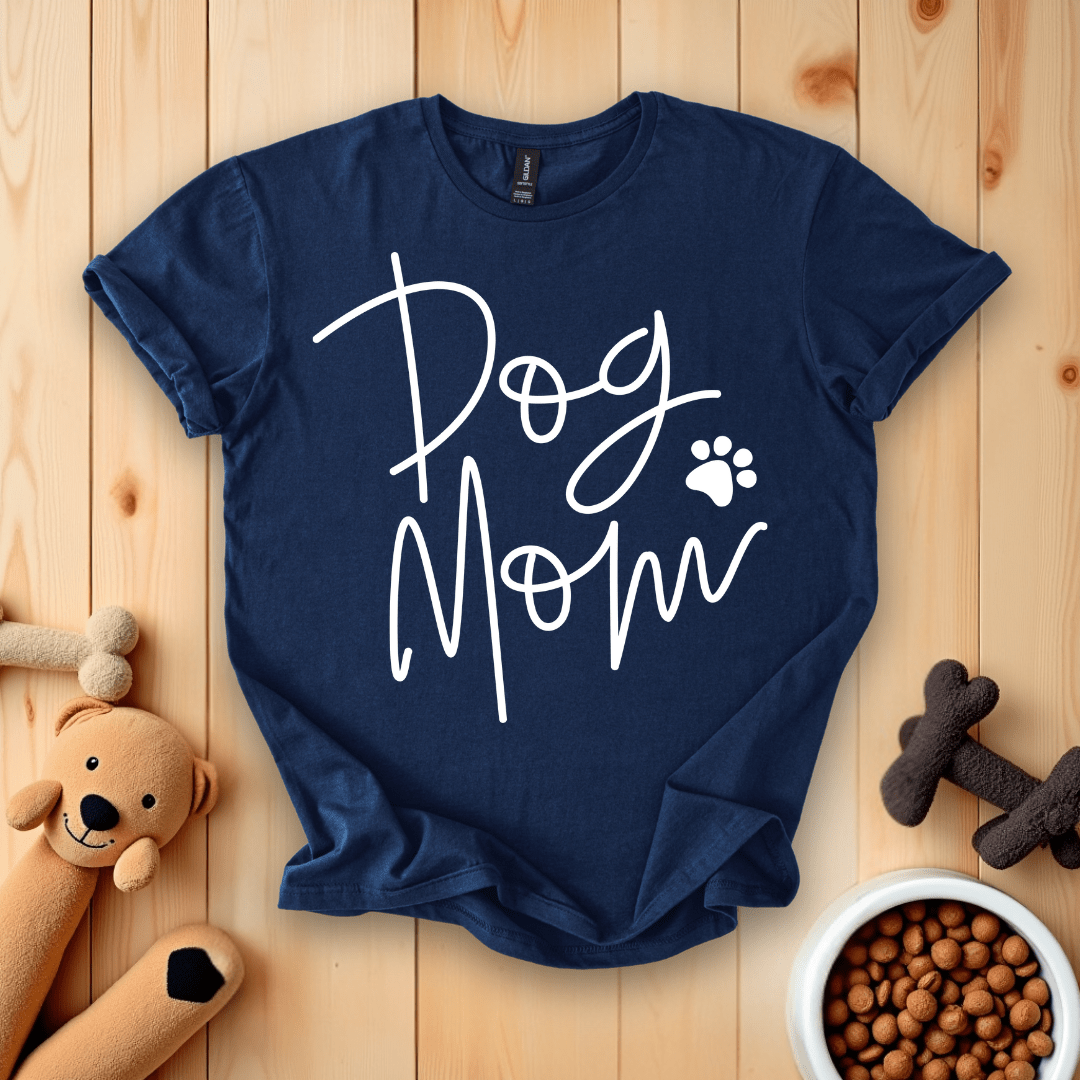 Navy / S Dog Mom T-Shirt