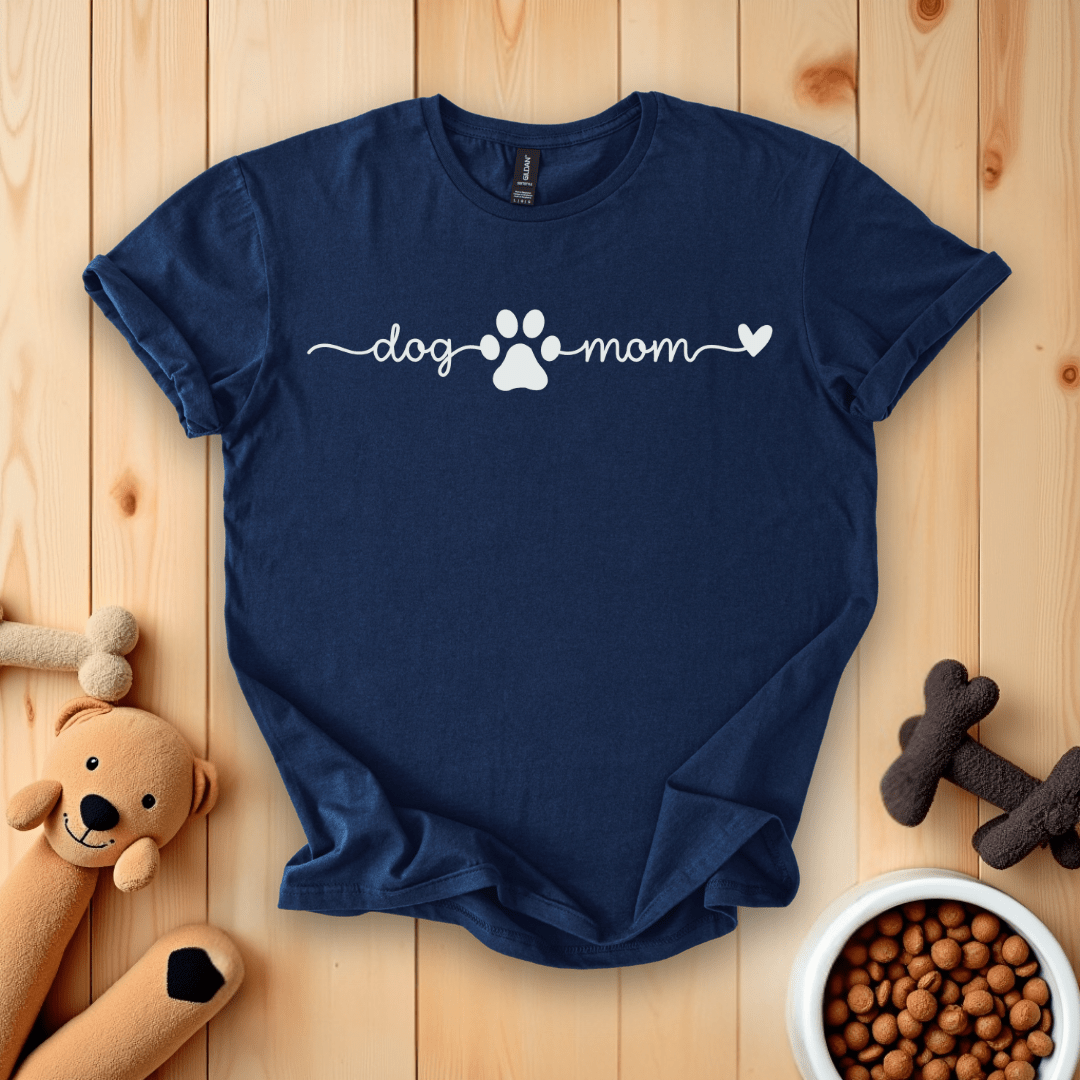 Navy / S Dog Mom T-Shirt