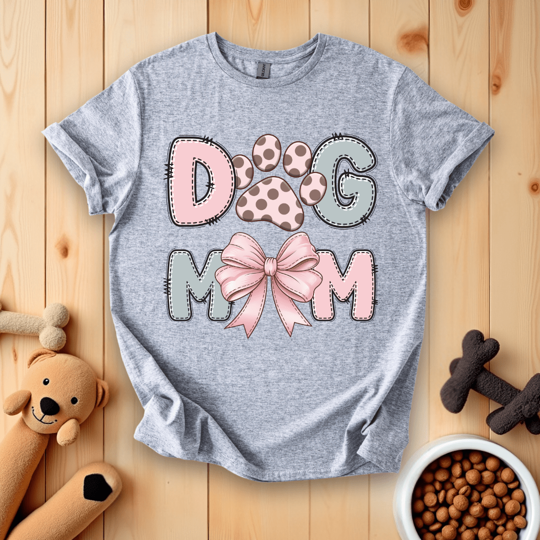 Sport Grey / S Dog Mom T-Shirt