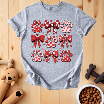 Sport Grey / S Dog Mom Valentine T-Shirt