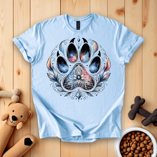T-Shirt Light Blue / S Dog Paw T-Shirt