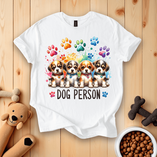 White / S Dog Person T-Shirt
