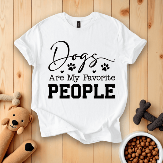 White / S Dogs Are My Favorite People T-Shirt