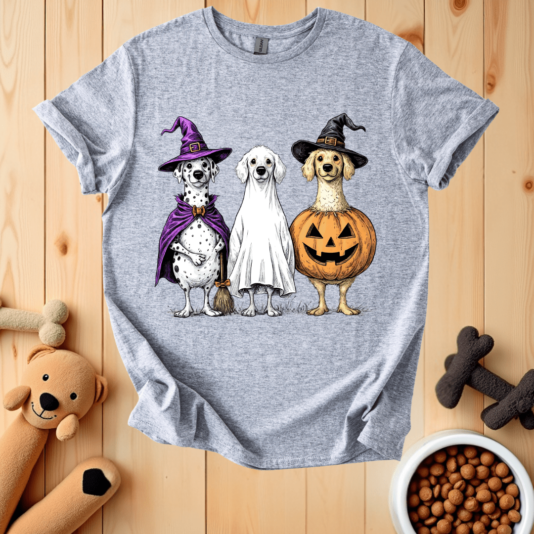 Sport Grey / S Dogs Halloween T-Shirt