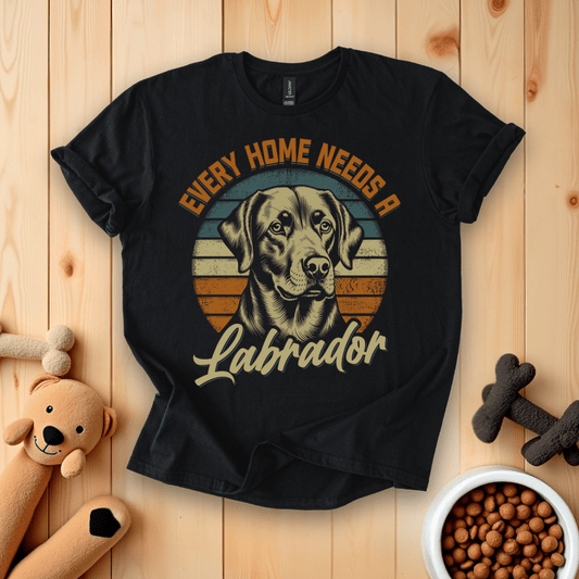 Black / S Every Home Needs A Labrador T-Shirt