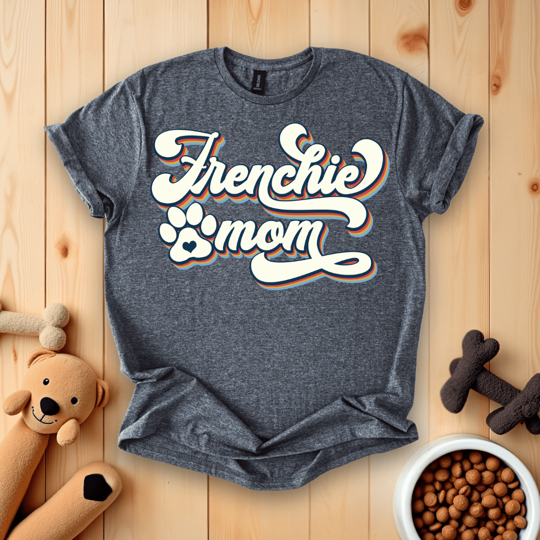 Dark Heather / S Frenchie Mom T-Shirt